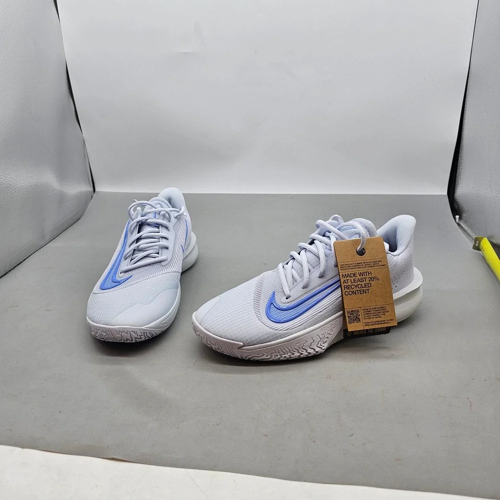 Nike Precision 7 Basketball Shoes Light Blue White FN4322-004 Mens 7.5